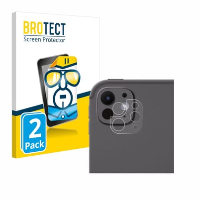 BROTECT - Screenprotector voor Apple iPad Pro 13" 2024 / 2025 (ALLEEN Camera Lens) - Folie Beschermfolie transparant 2 Stuks