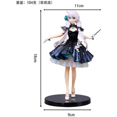 17cm Anime Kaslana Honkai Impact 3rd Figuren Kiana Kaslana Figuur Symphonic Poetry of The Holy Night Ver Pop Pvc Verzamelspeelgoed No box gray