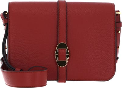 COCCINELLE Leren Schoudertas Avondtas Coccinelle Cosima Crossbody Bag Acero Rood