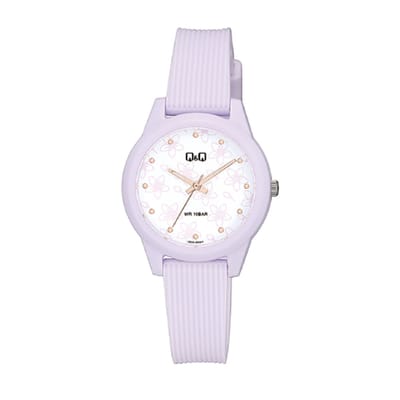 Q&Q by Citizen model V01a004vy-Dameshorloge-waterdicht zwemmen/sporten-lila kleur-32 mm