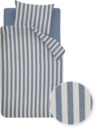 Beddinghouse Jamie dekbedovertrek - Eenpersoons - 140 x 200/220 cm - Blauw