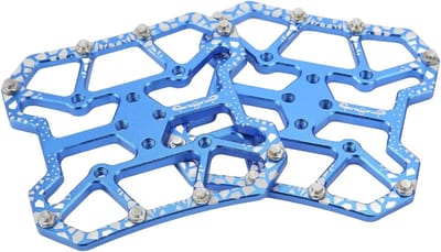 Fiets Pedaal Adapter - Platte Pedaal Converter - Fietsen Aanpassen - Anti-slip Pentype Nagels - 90 x 90 mm - Blauw