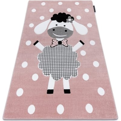Kleden Rugsx Tapijt PETIT DOLLY schaap, lammetje rozekleuring 140x190 cm