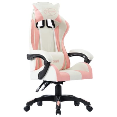 vidaXL - Racestoel - kunstleer - roze