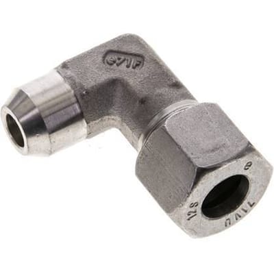 12S & 17mm RVS L-Vorm Snijringkoppeling Lasverbinding 630bar ISO 8434-1
