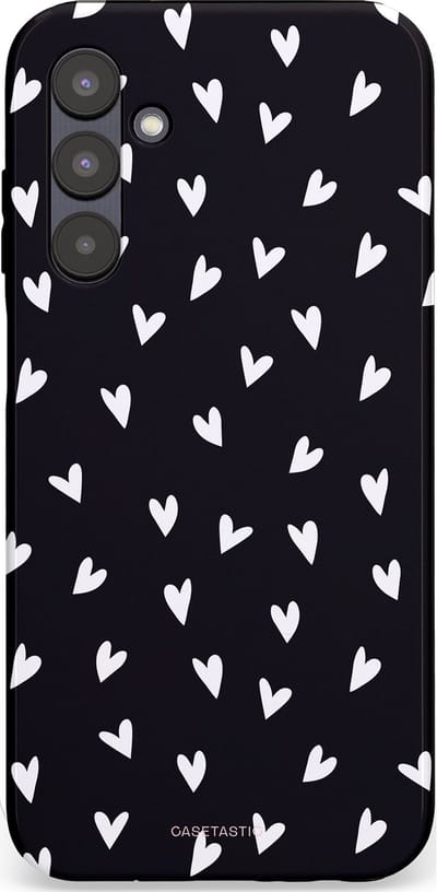 Casetastic Hoesje Geschikt voor Samsung A25 - Stijlvolle Beschermende Duo-layer Case - Stippen Hart