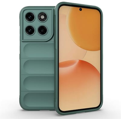 Coverup Hoesje - Geschikt voor Motorola Moto G67 / G77 / G87 Hoesje - Coverup Hands-On Rugged Back Cover - Groen