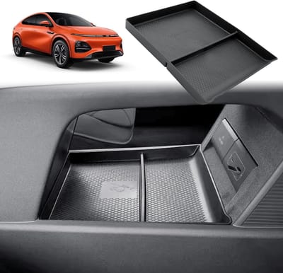 Center Console Organizer voor Xpeng G6 2026/2027 - Onderarmsteun Accessoire van TPE Rubber, Vouwbaar en Duurzaam