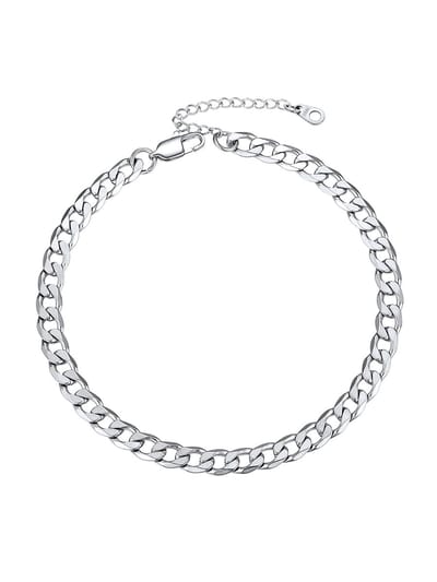 Shopcentral - Cubaanse Link Enkelband - Verstelbaar - Goud Plated - Zomer Sieraden - Roestvrij Staal - Geschikt voor Volwassenen - 6mm Enkelband