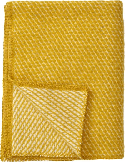 Klippan 100% eco-wollen wiegdeken - velvet geel- warm-zacht-65x90cm