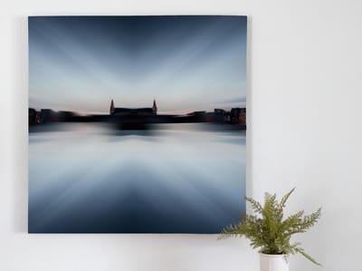 Amsterdam by night | Amsterdam by Night | Kunst - 100x100 centimeter op Canvas | Foto op Canvas