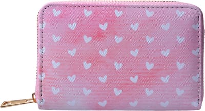 Juleeze Portemonnee 10x15 cm Roze Polyester Hartjes