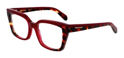 Ferragamo SF3010 Opaline burgundy/red tortoise 52/19/140 WOMAN Brilmonturen