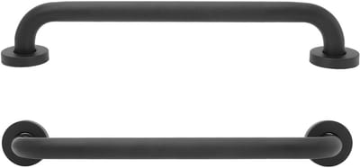 Badkamerhandgreep - Douche handgreep - Veiligheid verhogen - Roestvrij staal - 41 cm - Zwart
