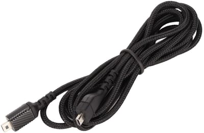 Dailygoods - Vervangende Hoofdtelefoonkabel - Gamingheadset Kabel - 1,5 M - Zwart - Geluidskabel - Geschikt voor Steelseries Arctis 3 5 7 Pro - Hoogwa...