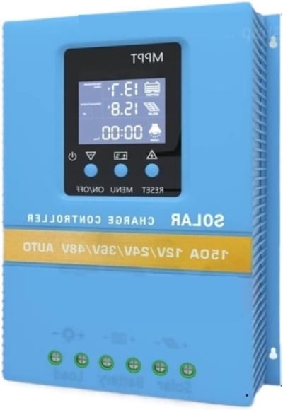 Zonne Laadregelaar - MPPT Controller - Energie Beheer - Hybride Oplaadtechnologie - 100A - Zwart