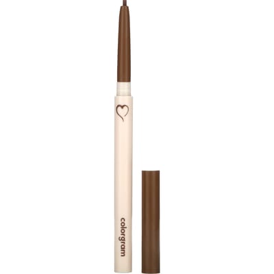 Colorgram, Crayon Eyeliner Mince Reformateur de Teinte, 04 Marron Chaud, 0,12g (0,004 oz) white
