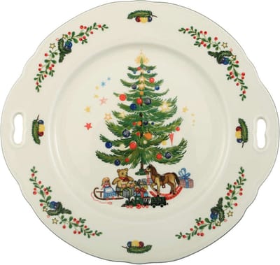 Seltmann Weiden Marie-Luise Weihnachten Plaat voor taart met handvat 27 cm