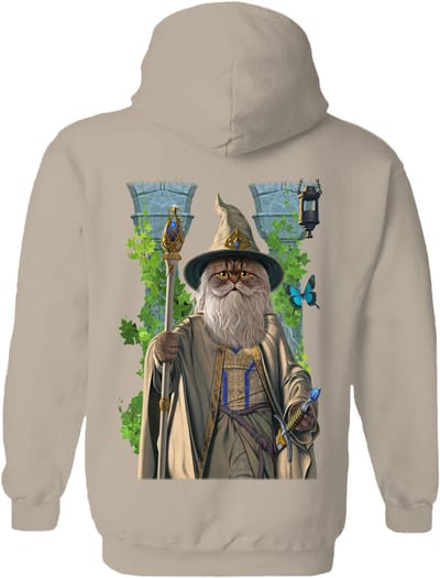 Lord Of The Rings Parody Catdalf The White The Coloured House Hoodie S