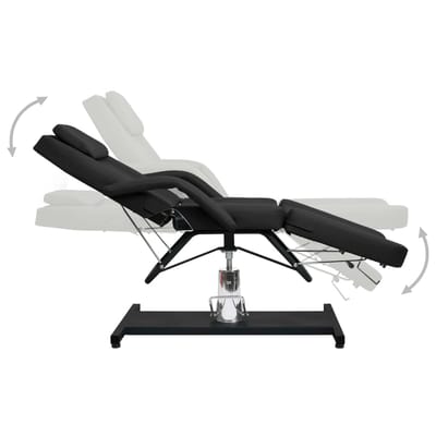 vidaXL - Massagetafel - 180x62x(87-112) - cm - zwart