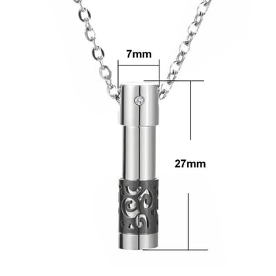 Fako Bijoux® - Ketting - Ashanger / Assieraad - Koker Only Love - Mini - Zwart