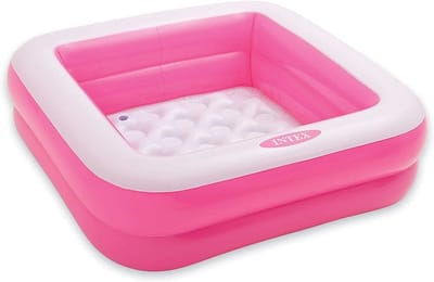 Babypool Speelbox - Opblaasbaar Zwembad voor Baby's en Peuters - 86 x 86 x 25 cm - Diverse Kleuren