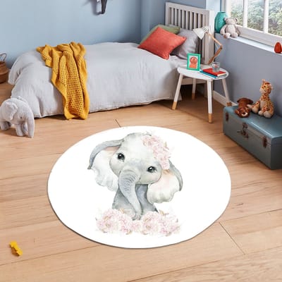 Vloerkleed Kinderkamer - Speelkleed Baby - Speelmat - Speeltapijt - Tapijt voor Kinderkamer - 120*120 cm - Vloerkleed Rond