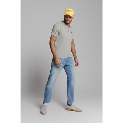 No Excess Polo Melange Grey Melange Size: XL | Polo Shirts Outlet | Heren | Grijs