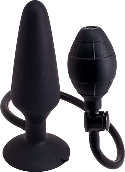 Seven Creations - Inflatable Butt Plug L - Anal Toys Buttplugs Zwart