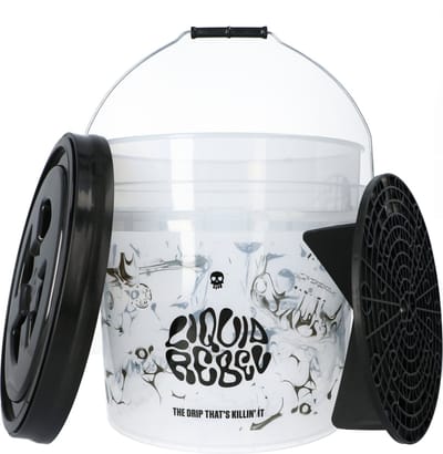Liquid rebel emmer met deksel en dirt trap - detailing bucket - auto was emmer 16L