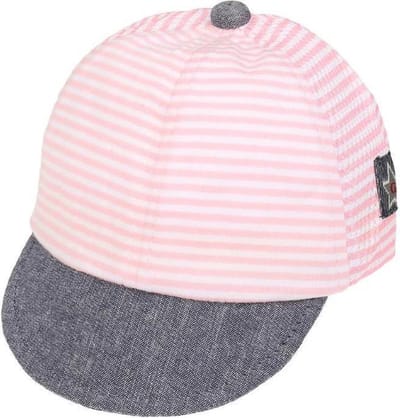 Baby petje | koel | verstelbaar | roze/wit