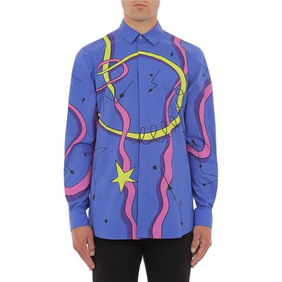 Moschino Shirt Blue Size: 37 | Casual Shirts Outlet | Heren | Blauw