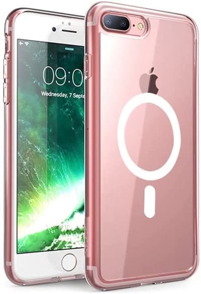 Hoesje Geschikt voor iPhone 8 Plus Hoesje Backcover - met Oplaadfunctie Hoesje Geschikt voor iPhone 7 Plus - met Oplaadfunctie hoes oplader doorzichtig - Hoesje Geschikt voor iPhone 7 Plus / 8 plus met Oplaadfunctie Case