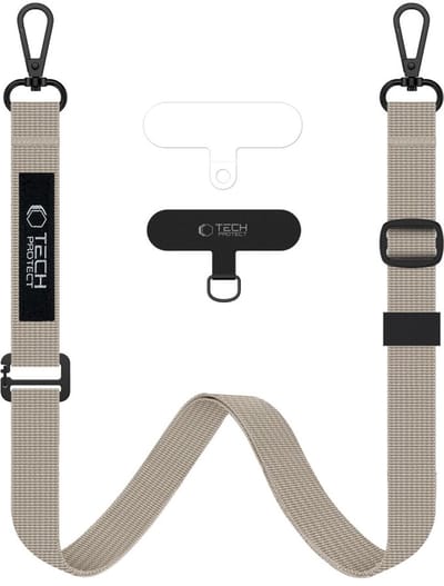 Tech-Protect C65 Rope Crossbody Leash - Beige