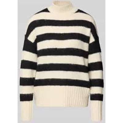 Gebreide pullover met ribboorden, model 'ILENE'