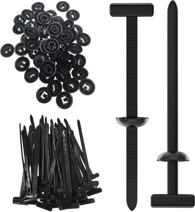 Zwarte Kabelbinders Set 50 Stuks Sterk Nylon Zelfsluitend Universeel
