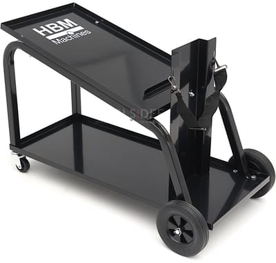 HBM laswagen Compact Slide, staal, 50 kg draagvermogen, 4 wielen, slot, 70,9 x 41,8 x 50,7 cm