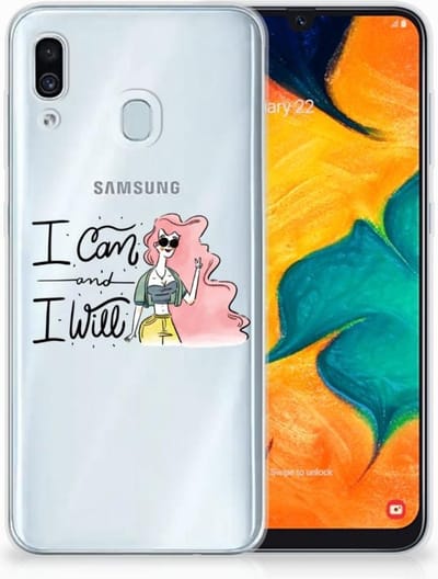 Samsung Galaxy A30 Telefoonhoesje met Naam i Can