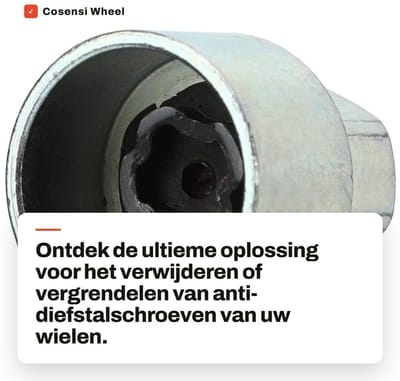 Dailygoods- Wielslot Sleutel - Antidiefstal Beugel - Hoogwaardig Roestvrij Staal - Eenvoudige Installatie - Precisie Functionaliteit - Geschikt voor 1/3/5/6/7 Serie