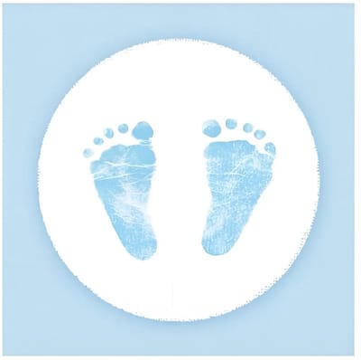 Ambiente Servetten - 20x stuks - blauw - babyshower - 33 x 33 cm - papier - jongen geboren