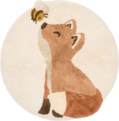Vloerkleed vos - Beige - Forest Friends