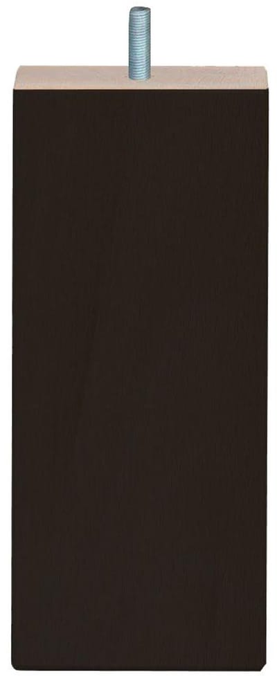 RexaPlan M8 Wengé Draaiende Houten Meubelpoten Set - 16 x 7 x 7 cm - Zwart