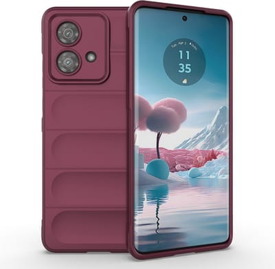 Coverup Hoesje - Geschikt voor Motorola Edge 40 Neo Hoesje - Coverup Hands-On Rugged Back Cover - Bordeaux