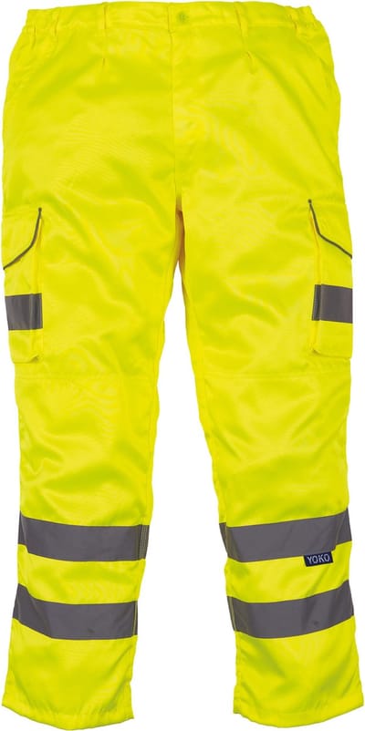 Yoko Hi-Vis cargo trousers YHV018T - Hi Vis Yellow - 38 NL (28 UK)