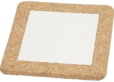 Creativ Company Onderzetter met Lijst van Kurk 15x15 cm 1 stuks