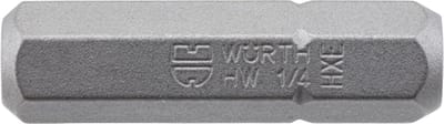 Wurth - Binnenzeskantbit C 6.3 (1/4) POWERDRIV - C 6.3 bit binnenzeskant (1/4 inch) met gepatenteerde POWERDRIV-aandrijving x 5 st -
