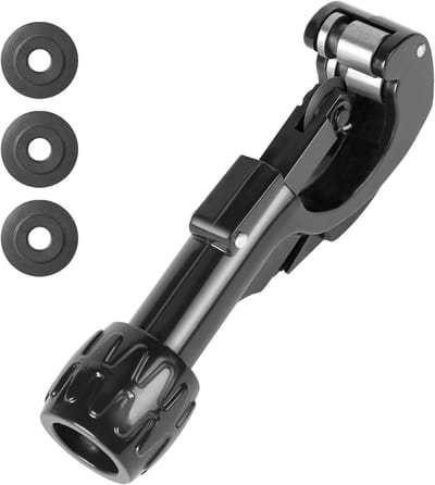 2-in-1 Pijpsnijder Ø 3-35 mm met Ontbramer en 4 Reserveonderdelen