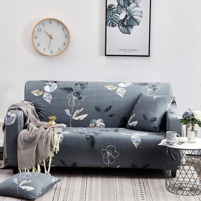 Bloemenprint Bankhoes Voor Woonkamer Kussenovertrekken Bankhoes Katoen Elastisch Bankhoes Bank Handdoek Stoelbeschermer 1 st 1-seater 90-140cm