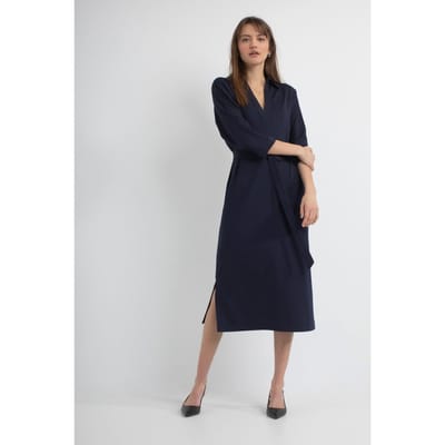 Josephine & Co Pearl Dress Dark Navy Size: 34 | Shirt Dresses Outlet | Dames | Blauw