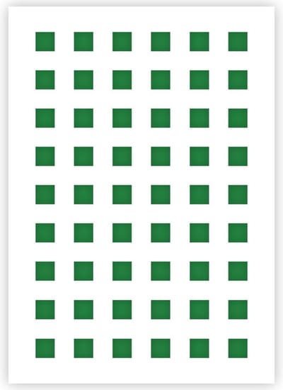 QBIX Vierkantjes Patroon Sjabloon - A4 Formaat - Kunststof - Stencil